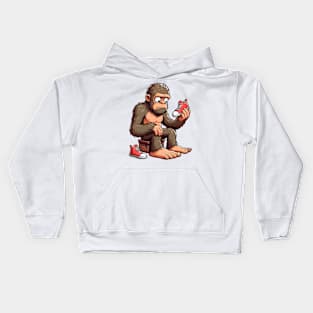 Bigfoot Shoe Shopping Kids Hoodie